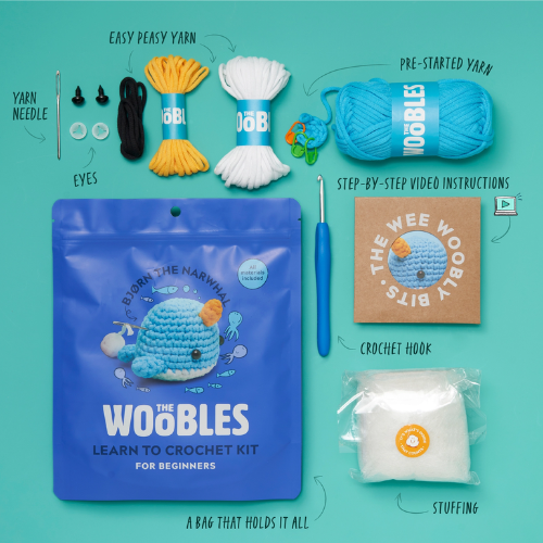 Bjorn the Narwhal Beginner Crochet Kit