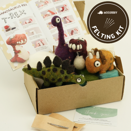 Needle Felting Dinosaurs Kit